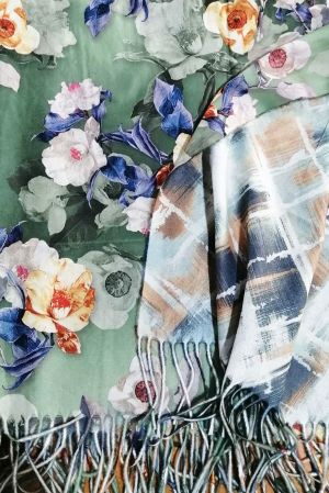 палантин ПП523 цветочный в ассортименте ПП523 цветочный в ассортименте