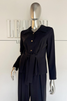 жакет Л504 мокр.шелк_306 черный Л504 мокр.шелк_306 черный