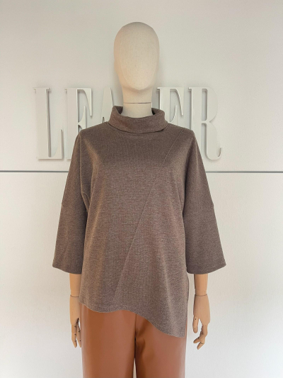 Блуза Л2083 трикотаж софт кофейный Л2083 трикотаж софт кофейный