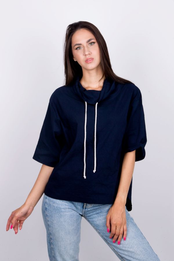 блузка Л600_290 темно-синий Л600_290 темно-синий