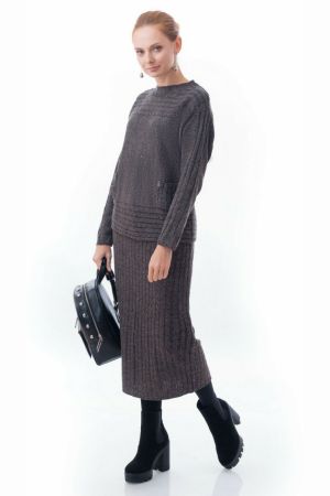 Костюм С5141_вяз* коричневый С5141_вяз* коричневый