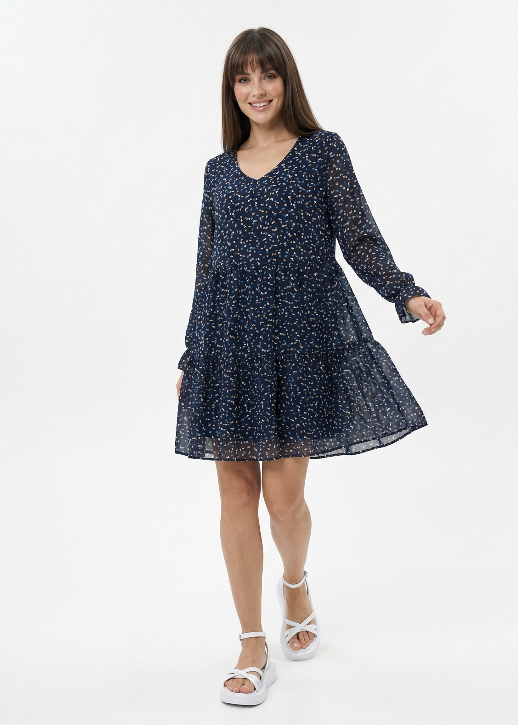 платье Петрарка_7 синий Весна 
Петрарка_7 синий