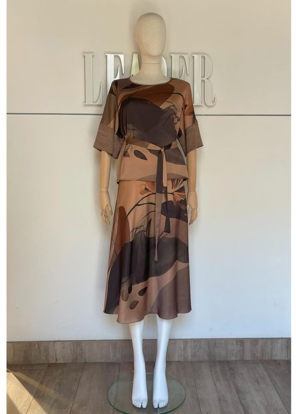 Юбка Л519 атлас принт 
Л519 атлас принт