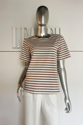 Футболка Л916 хлопок полоска мокко Л916 хлопок полоска мокко полоска мокко Футболка Л916 хлопок полоска мокко Л916 хлопок полоска мокко