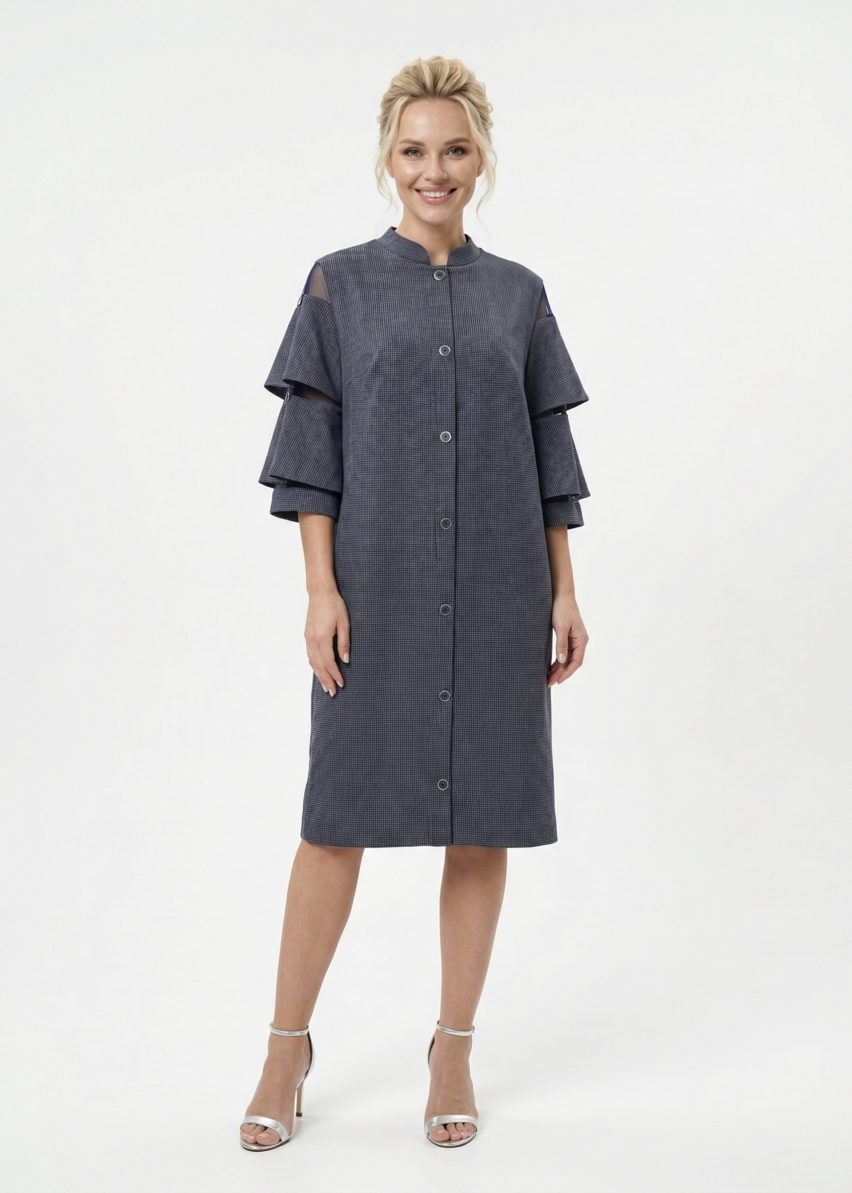 платье Бижу_10 синий 
Бижу_10 синий