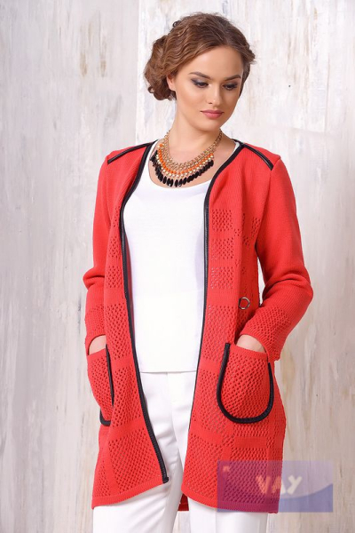 кардиган К1258*75 коралл К1258*75 коралл