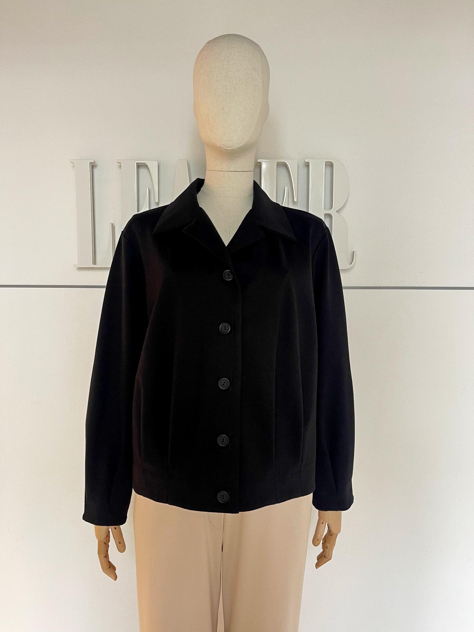 Жакет Л580 трикотаж джерси чёрный 
Л580 трикотаж джерси чёрный