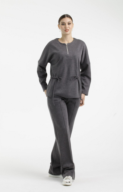 Брюки Л949 трикотаж фэшн антрацит_420 
Л949 трикотаж фэшн антрацит_420