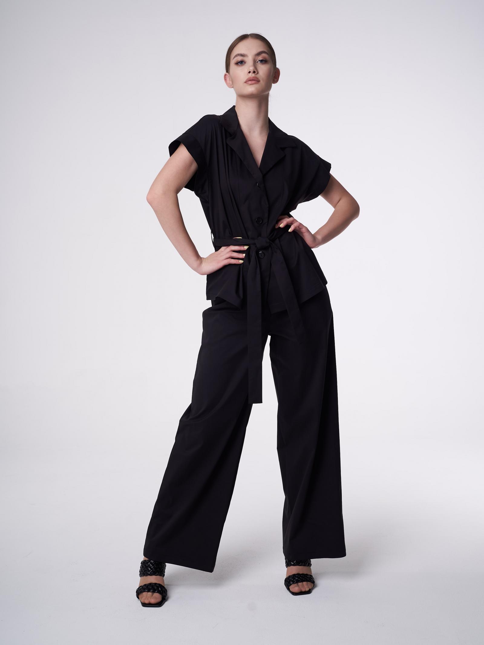 Брюки Л798 текстиль Италия лайт чёрный 
Брюки Л798 текстиль Италия лайт чёрный