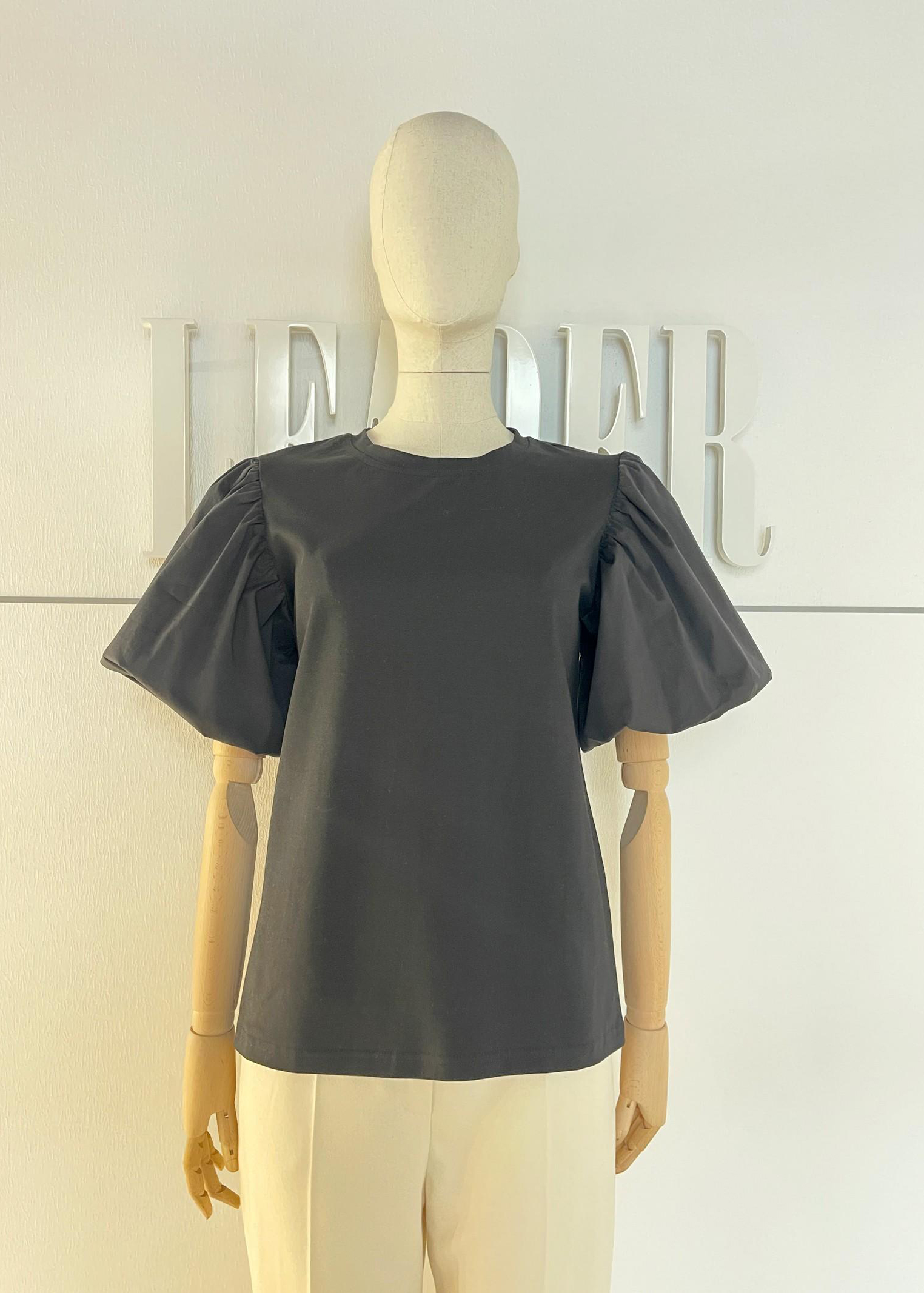 блузка Л907 хлопок черный 
Л907 хлопок черный