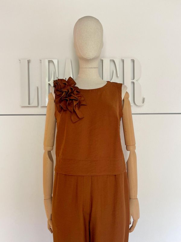 блузка Л555 Вивьен тоффи Tropic_432 
Л555 текстиль Вивьен тоффи Tropic