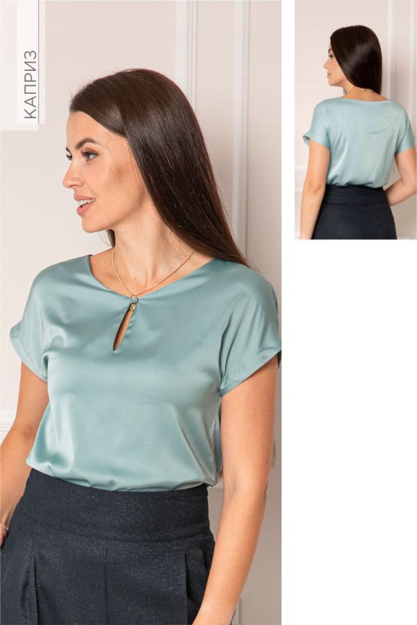 блуза Б6.21.32 Каприз 15*201 мята 
Б6.21.32 Каприз 15*201 мята
