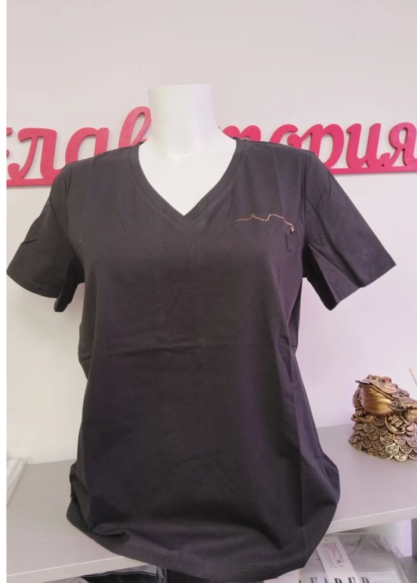 Футболка К9037 черный   
Футболка К9037 черный  