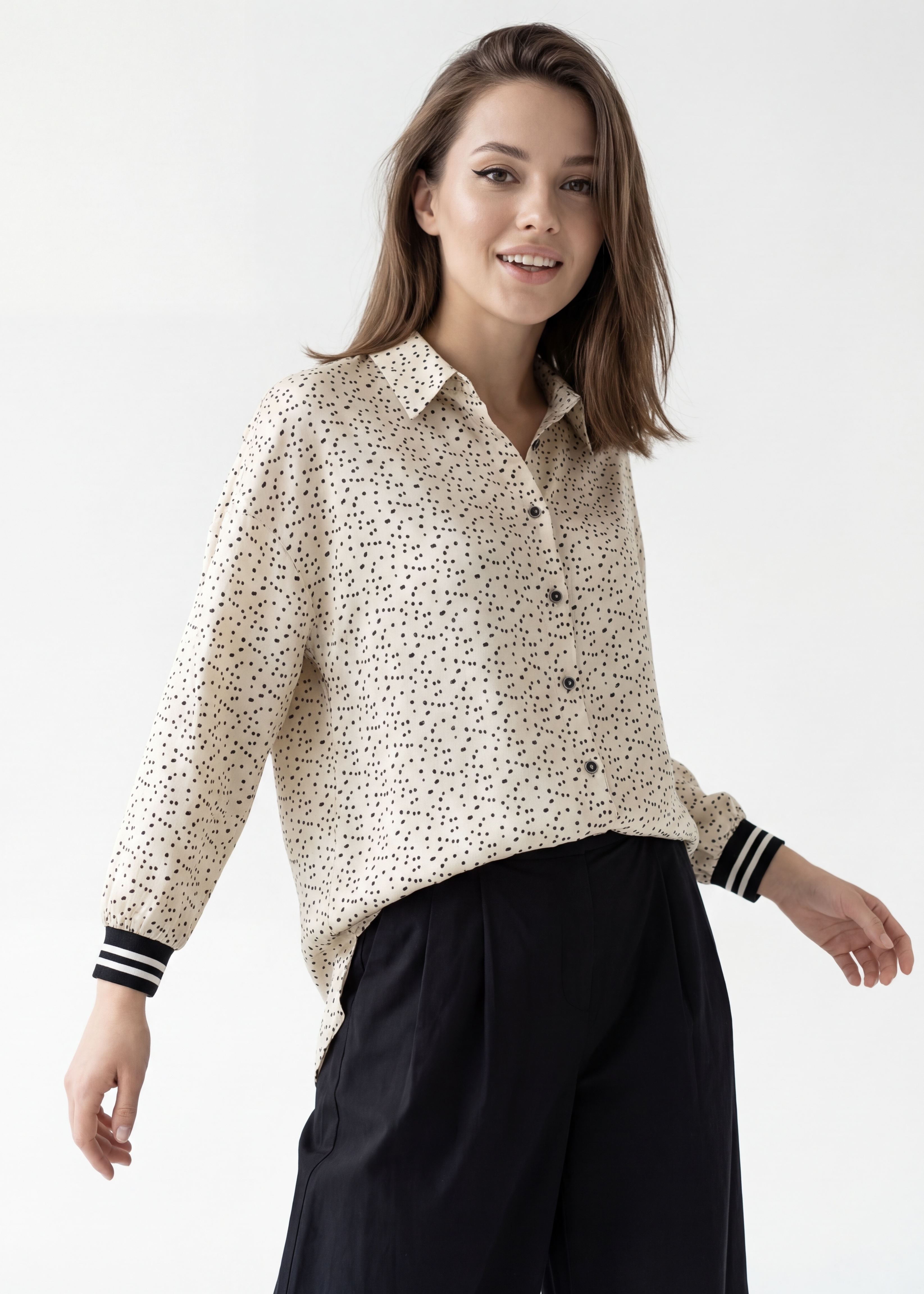 блузка 8-183-70_310_2 молочный горох 8-183-70_310_2 молочный горох