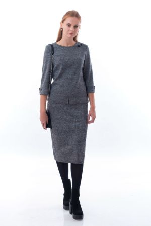 джемпер+юбка С5143_вяз сер.меланж С5143_вяз сер.меланж