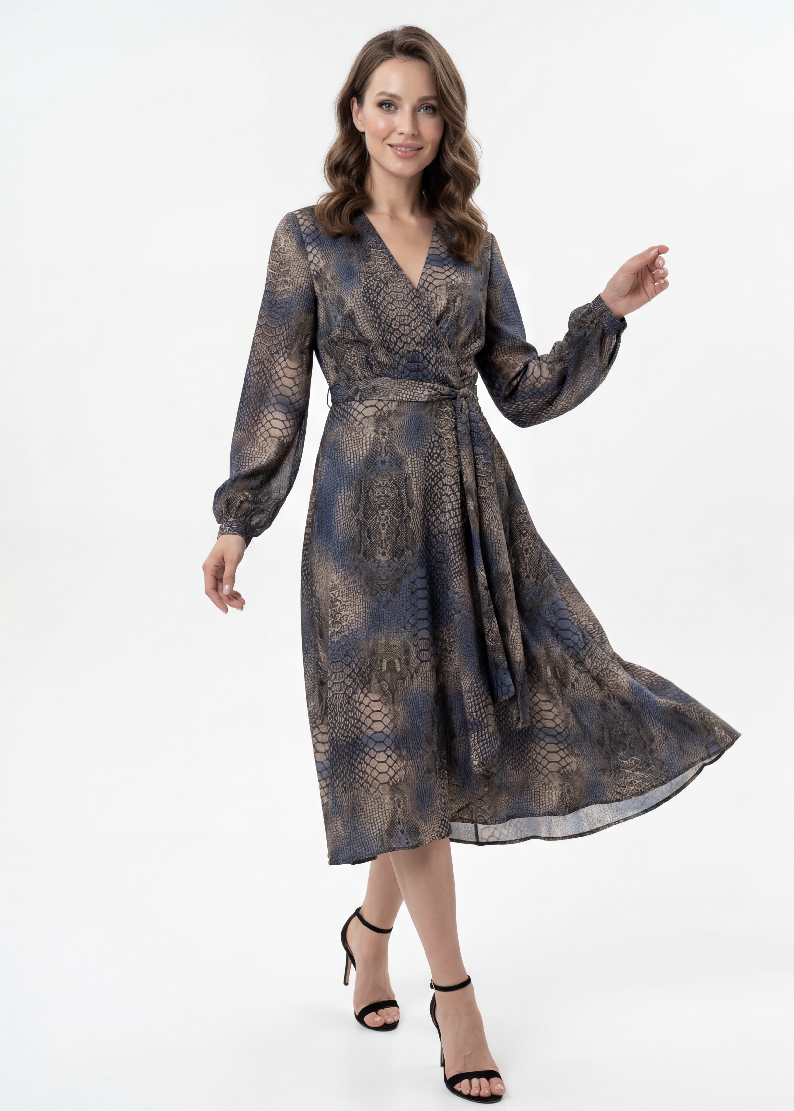 Платье Адриа разноцветный chic Весна 
Платье Адриа разноцветный chic