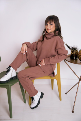 Костюм Л938-939 футер утепл. кофейный snowtrend Л938-939 футер утепл. кофейный snowtrend