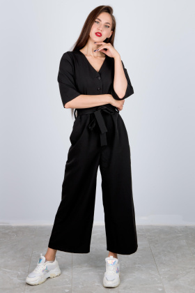 комбинезон Л805 тенсел черный Л805 тенсел черный черный комбинезон Л805 тенсел черный Л805 тенсел черный