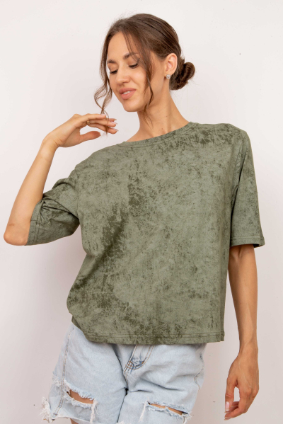 футболка Л914 хлопок варёнка хаки Л914 хлопок варёнка хаки