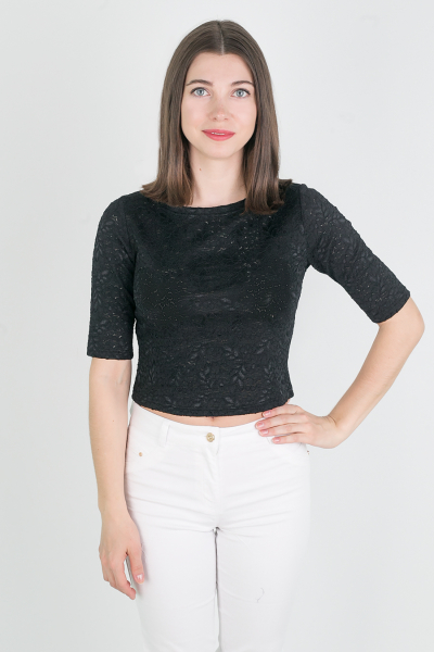 топ Л2077 кружево* черный Л2077 кружево* черный