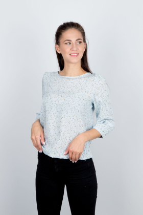 свитшот Л641 штапель незабудка голубая Л641 штапель незабудка голубая