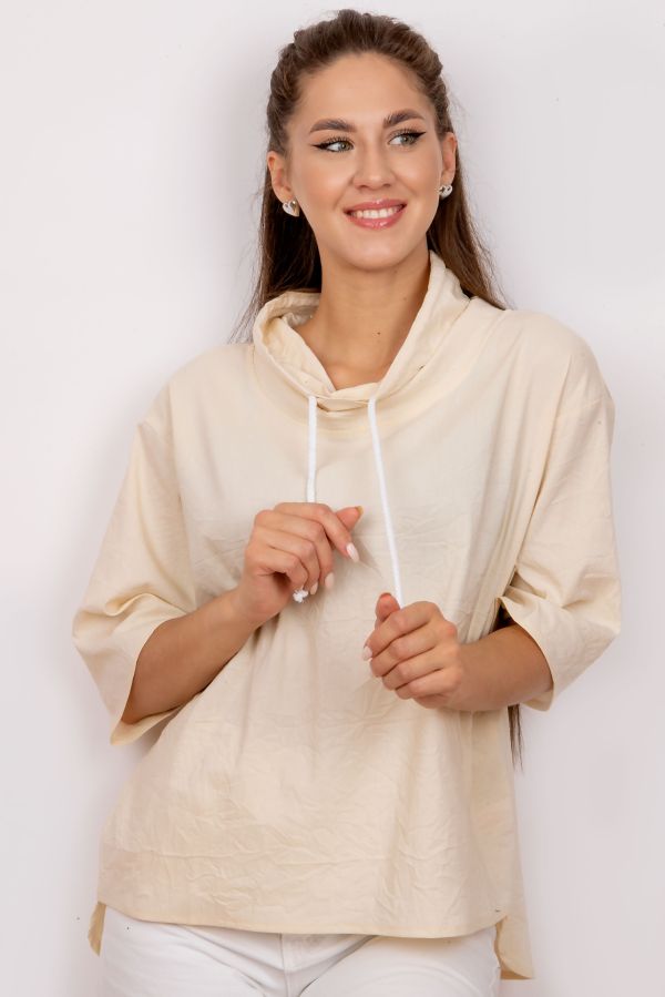 блузка Л600 стрейч кремовый Tropic Л600 стрейч кремовый Tropic