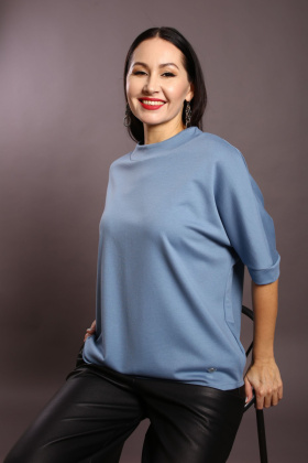 блузка Ш4296 6348_т.голубой Ш4296 6348_т.голубой