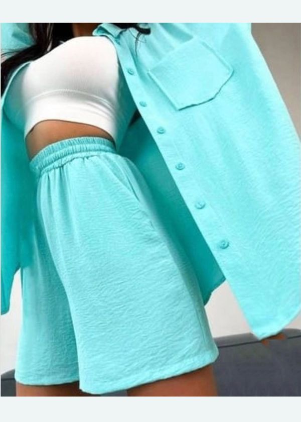 Шорты 2803_449 бирюза 
Шорты 2803_449 бирюза