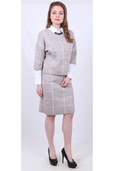 костюм Ш696_вяз 127 какао mild Ш696_вяз 127 какао