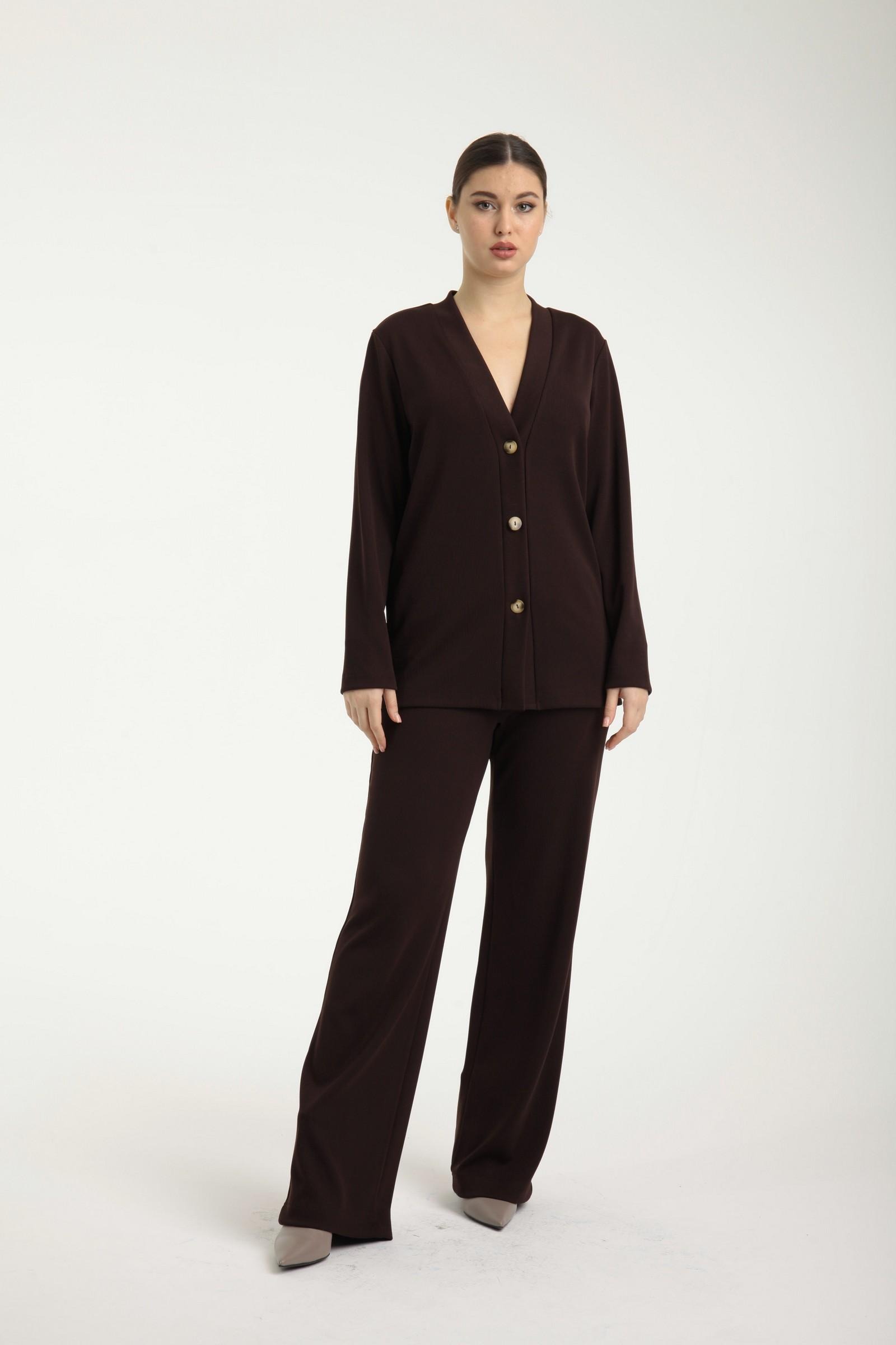 Брюки Л2110 трикотаж Манчестер шоколад_411 
Л2110 трикотаж Манчестер шоколад_411