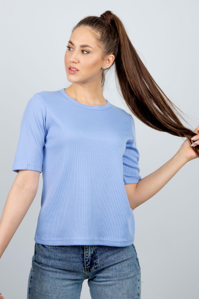 Л2044 лапша футболка голубой Л2044 лапша голубой