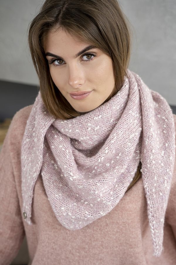 косынка 8.716-6*50 розовый snood 
8.716-6*50 розовый