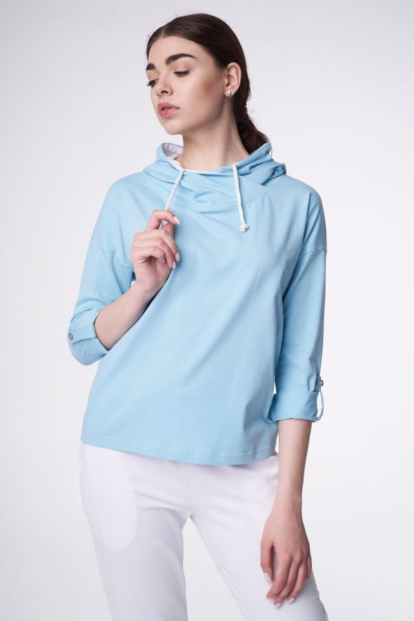 свитшот Л936 аква-белый Л936 аква-белый