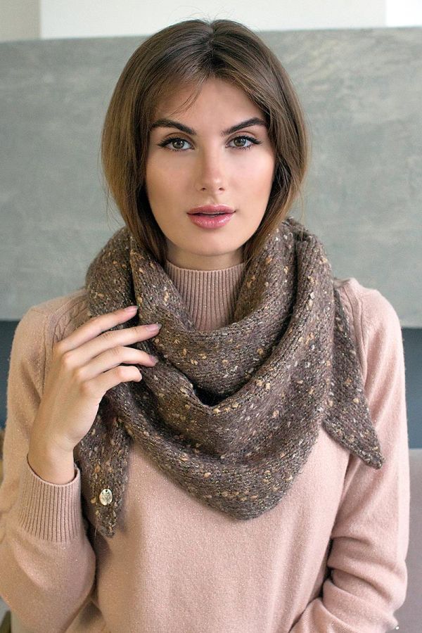 косынка 8.716-5*50 коричневый snood 
8.716-5*50 коричневый