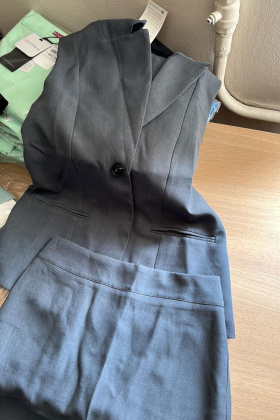 жилет+юбка А.119 серый А.119 серый