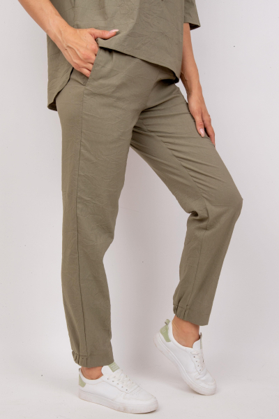 брюки Л609-2  стрейч_165 хаки Л609-2  стрейч_165 хаки