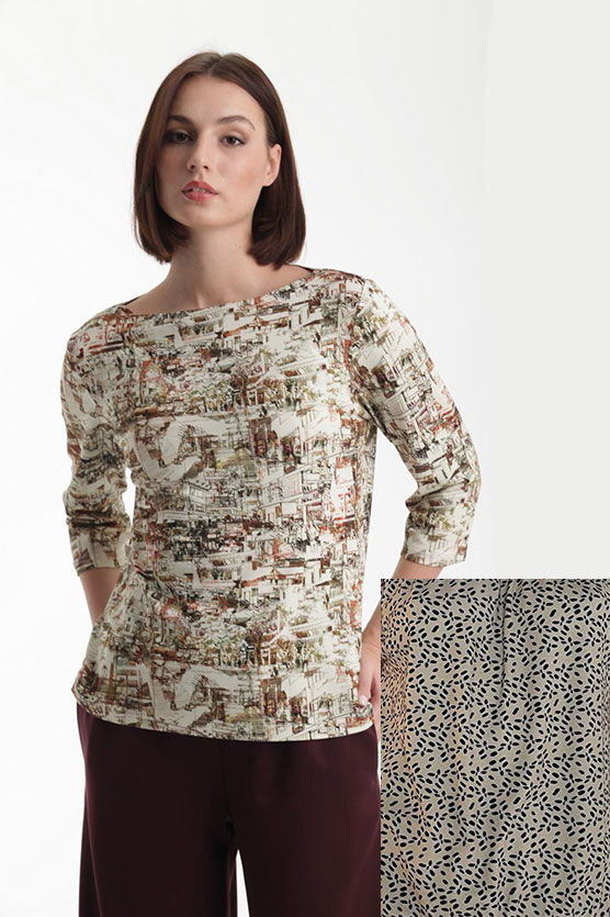 джемпер Л2049 бусинка на кремовом 
Л2049 бусинка на кремовом