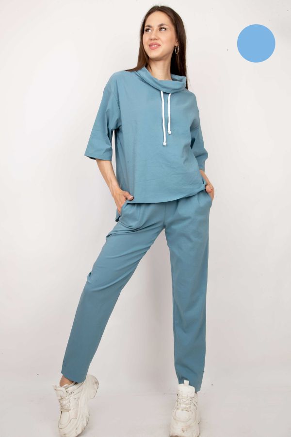 блузка Л600 стрейч_323 голубой Tropic 
Л600 стрейч_323 голубой Tropic