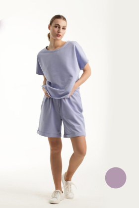 шорты л954 футер_395 сирень л954 футер_395 сирень