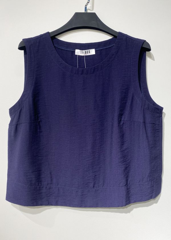 блузка Л555 Наоми синий Tropic Блуза Л555 текстиль Наоми синий Tropic