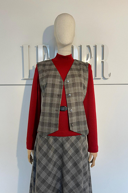 Жилет Л538 костюмная ткань Оксфорд