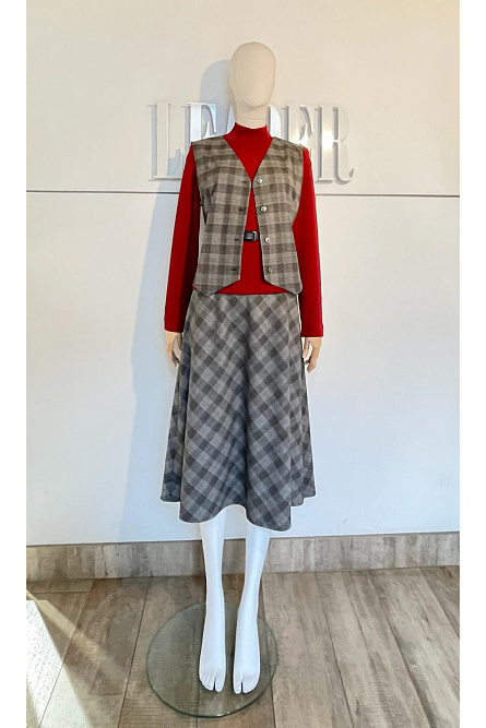 Юбка Л519 костюмная ткань Оксфорд