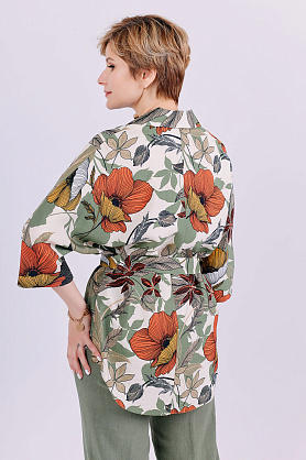 костюм К2472-142 цветы и зелень К2472-142 цветы и зелень
