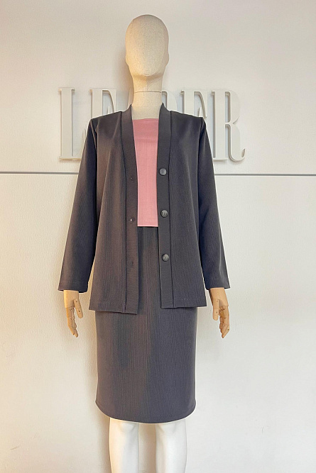 Юбка Л2478 трикотаж Манчестер графит