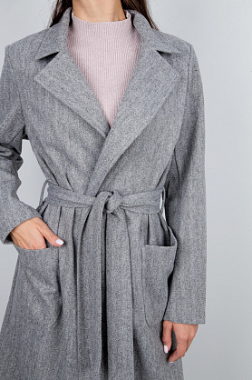 жакет Л783 драп ёлочка серый жакет Л783 драп ёлочка серый