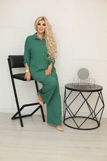 костюм а.210_лен хаки