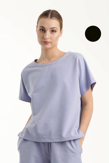 футболка л953 футер_289 черный