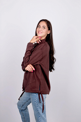 кардиган л2485-2*40 драп шоколад л2485-2*40 драп шоколад