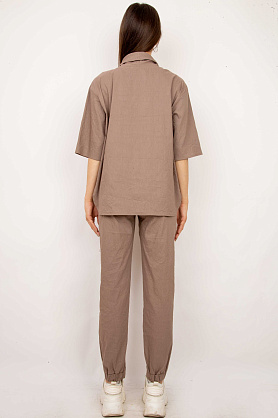 блузка Л600_137 стрейч мокко Tropic Л600_137 стрейч мокко Tropic