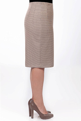 юбка П031-665-55 мелкая клетка беж П031-665-55 мелкая клетка беж